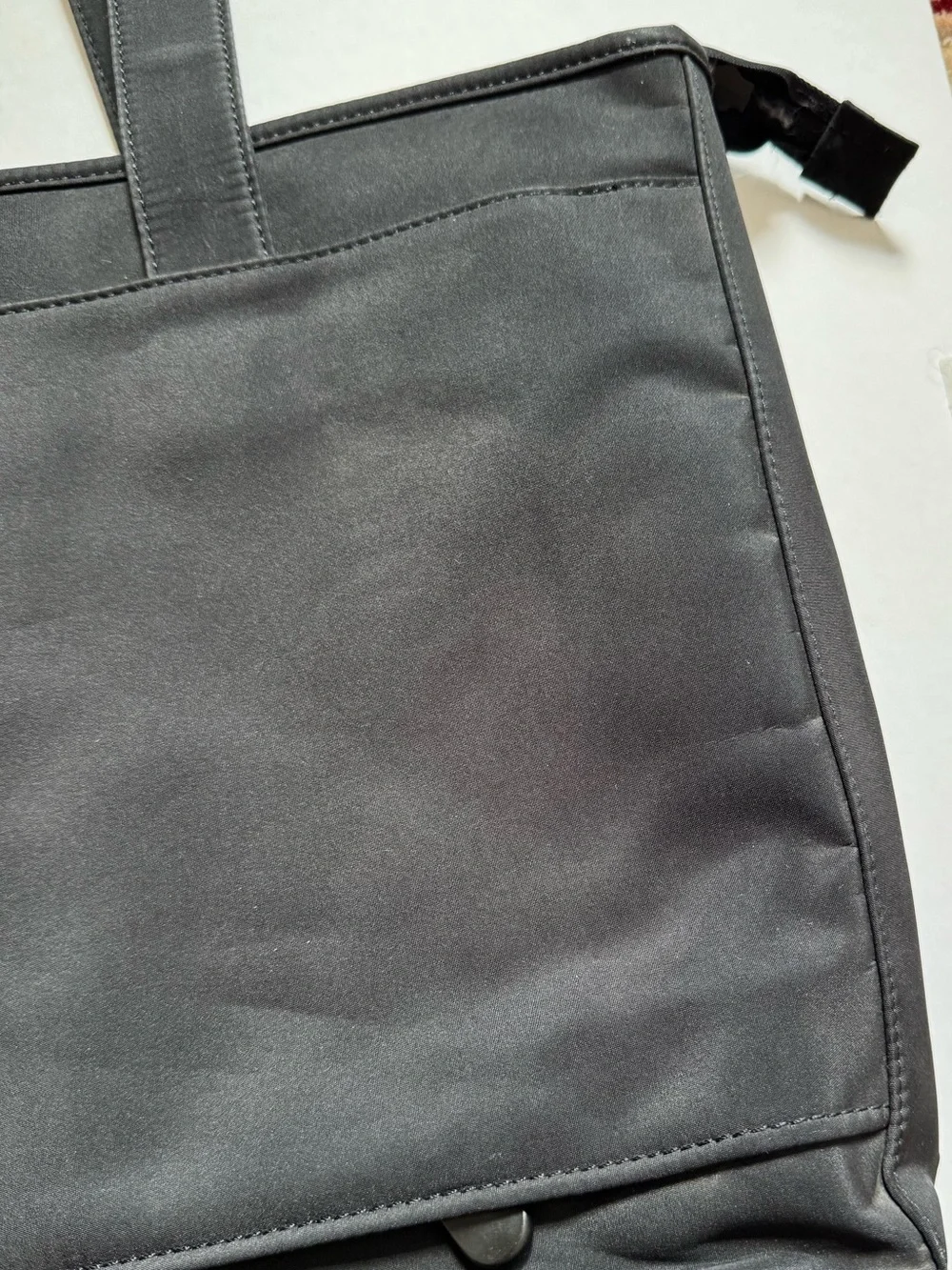 Brookstone Black Nylon Tote Bag